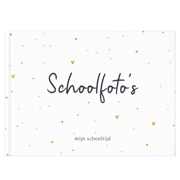 Fyllbooks Mijn Schoolfotoboek Oker Dots (1)