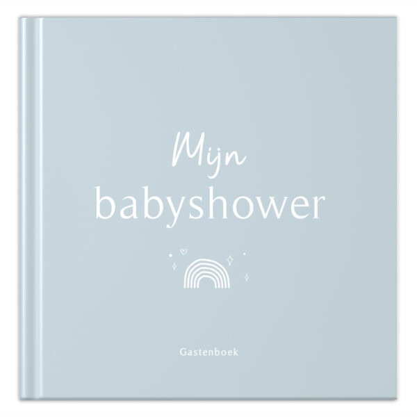 Mockup Voorkant Mijn Babyshower Blauw