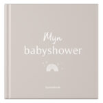 Mockup Voorkant Mijn Babyshower Zand