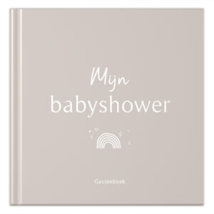 Mockup Voorkant Mijn Babyshower Zand