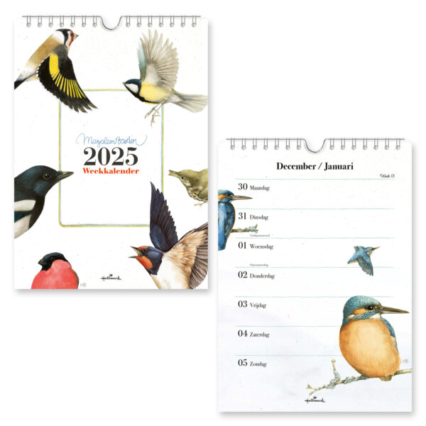 Marjolein Bastin Weekkalender vogels 2025