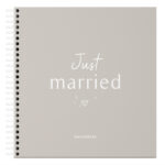 Fyllbooks Gastenboek Bruiloft Just Married Zand (1)