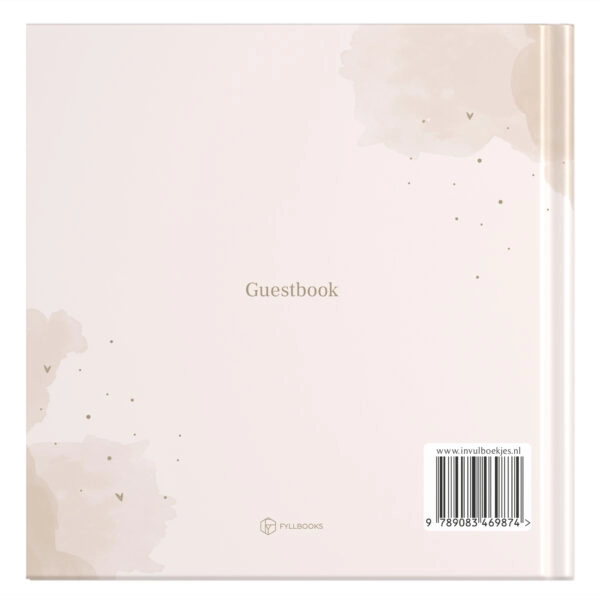 Fyllbooks Gastenboek Bruiloft Our Wedding Watercolour Beige (2)