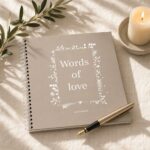 Fyllbooks Guestbook Words Of Love Taupe Universeel