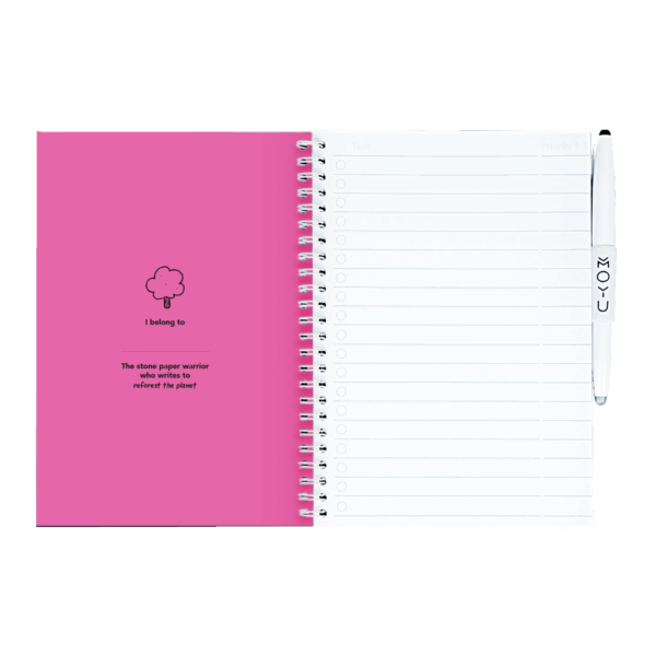 Passion Pink A5 Inside Front Cover