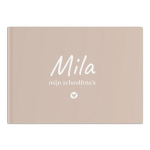 Ontwerp Je Eigen Schoolfotoboek Beige Heart (1)