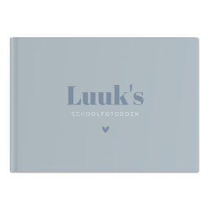 Ontwerp Je Eigen Schoolfotoboek Modern Pastel Blue (1)