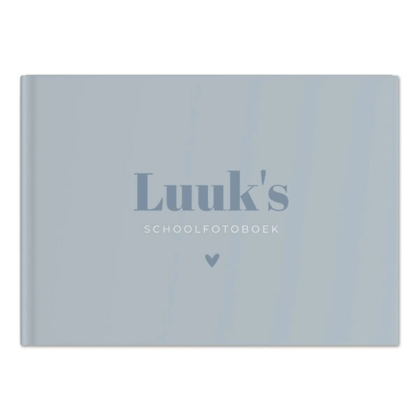 Ontwerp Je Eigen Schoolfotoboek Modern Pastel Blue (1)
