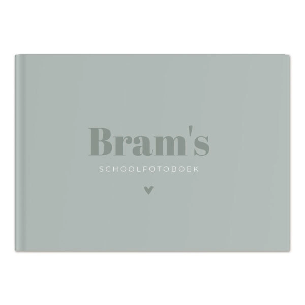 Ontwerp Je Eigen Schoolfotoboek Modern Pastel Green (1)