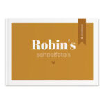 Ontwerp Je Eigen Schoolfotoboek Ribbon Yellow (1)