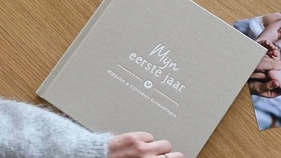 Fyllbooks Babyboek Linnen Taupe Aspect Ratio 16 9