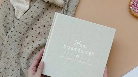 Fyllbooks Kraambezoekboek Linnen Beige 111 Aspect Ratio 16 9