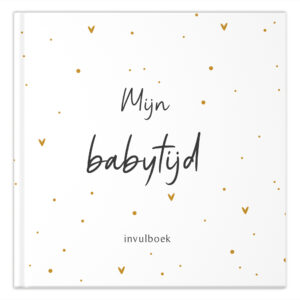 Fyllbooks Babyboek Mijn Eerste Jaar Oker Dots (1)