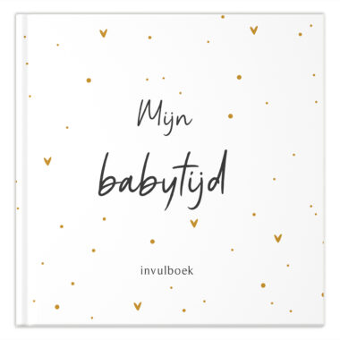 Fyllbooks Babyboek Mijn Eerste Jaar Oker Dots (1)