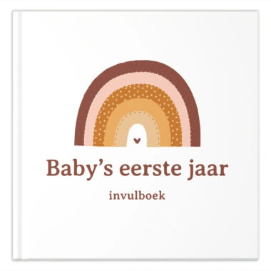 Fyllbooks Babyboek Mijn Eerste Jaar Regenboog (1)