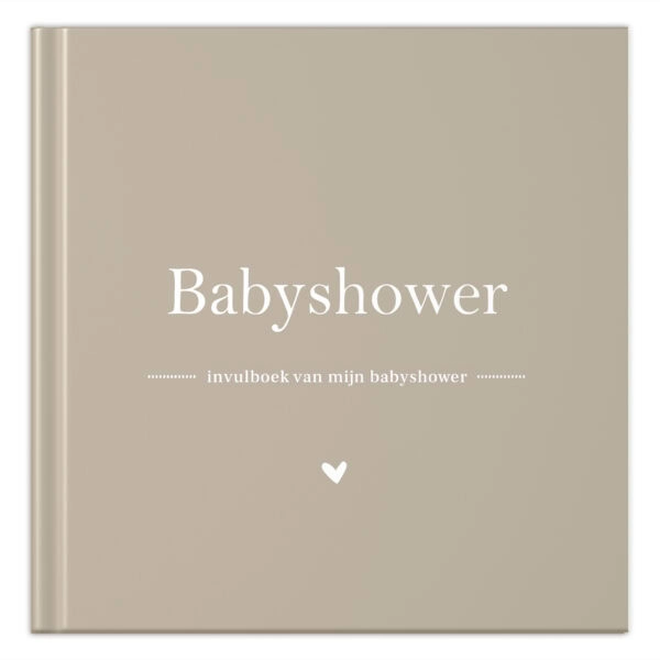 Fyllbooks Mijn Babyshower Boek Taupe (1)