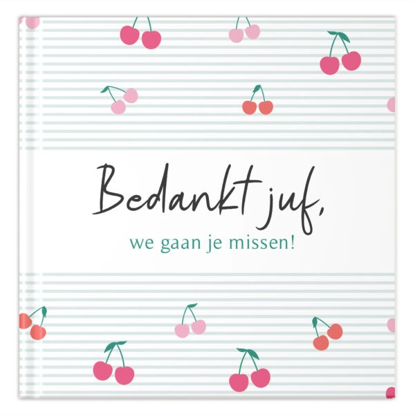 Fyllbooks Afscheidsboekje Voor Juf 35 Kinderen Kersjes (1)