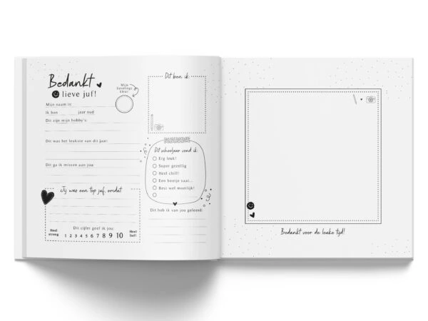 Fyllbooks Afscheidsboekje Voor Juf 35 Kinderen Binnenkant Hardcover (2)