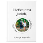 Mockup A5 Hardcover Oma Foto Zwart Wit