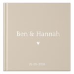 Ontwerp Je Eigen Gastenboek Bruiloft Beige Names 20 Tot 196 Personen (2)