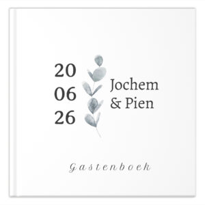 Ontwerp Je Eigen Gastenboek Bruiloft Botanical 20 Tot 196 Personen (1)