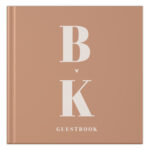 Ontwerp Je Eigen Gastenboek Bruiloft Initials 20 Tot 196 Personen (1)