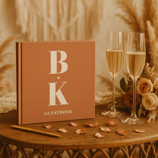 Ontwerp Je Eigen Gastenboek Bruiloft Initials 20 Tot 196 Personen
