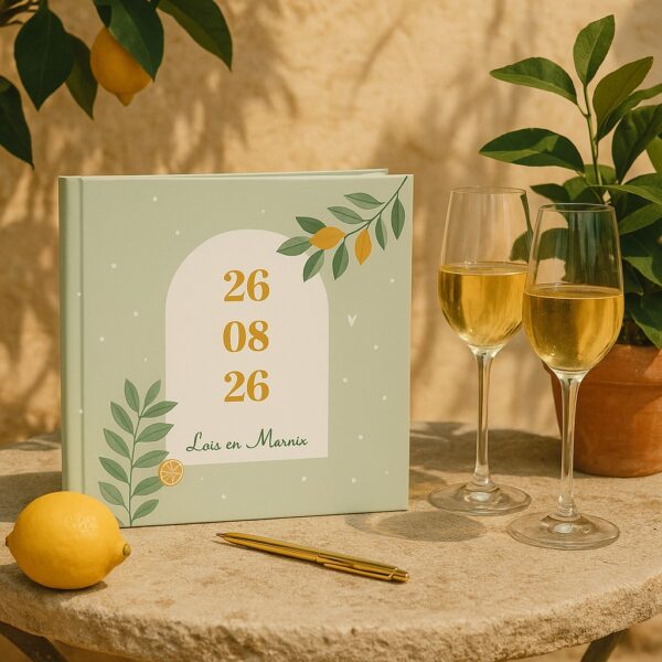 Ontwerp Je Eigen Gastenboek Bruiloft Lemon Love 20 Tot 196 Personen