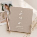 Ontwerp Je Eigen Gastenboek Bruiloft Modern Date Taupe 20 Tot 196 Personen (2)