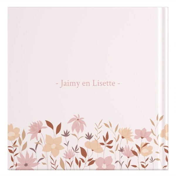 Ontwerp Je Eigen Gastenboek Bruiloft Vintage Flowers 20 Tot 196 Personen (2)