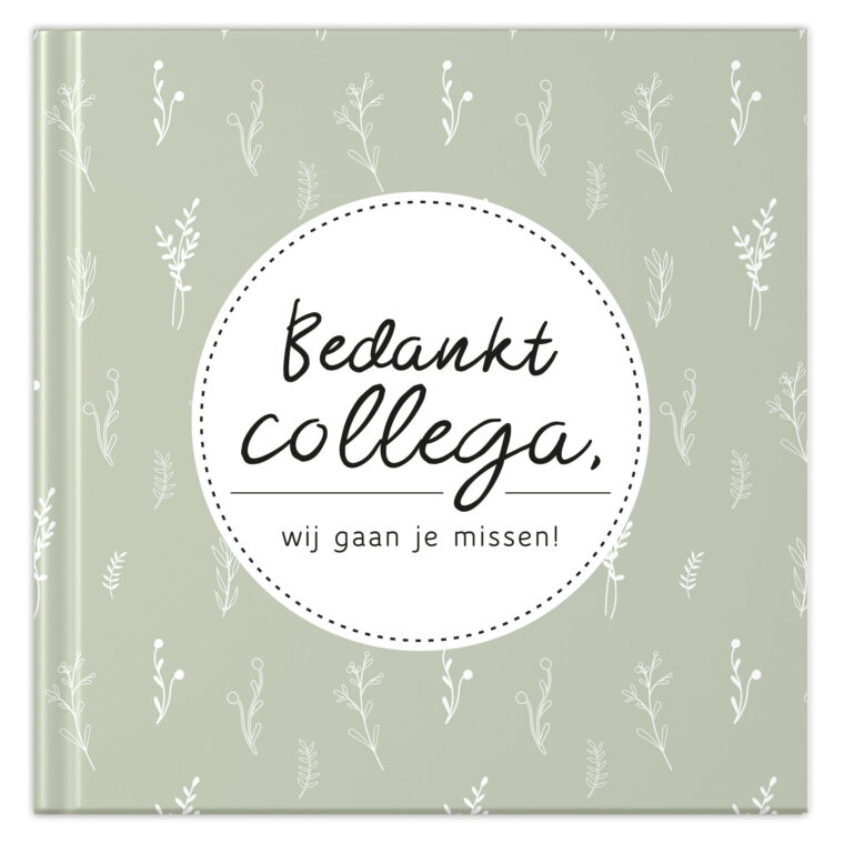 Fyllbooks Afscheidsboek Collega Universele Kaders Voor 62 Personen Twigs 1 E1717162293399