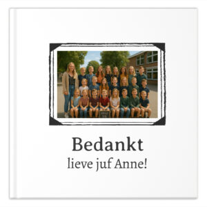 Ontwerp Je Eigen Afscheidsboekje Voor Juf Photo Monochrome 20 Tot 40 Kinderen (2)