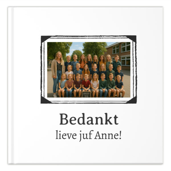 Ontwerp Je Eigen Afscheidsboekje Voor Juf Photo Monochrome 20 Tot 40 Kinderen (2)