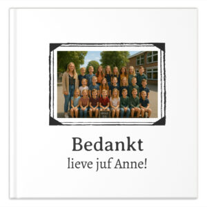 Ontwerp Je Eigen Afscheidsboekje Voor Juf Photo Monochrome 20 Tot 40 Kinderen (2)