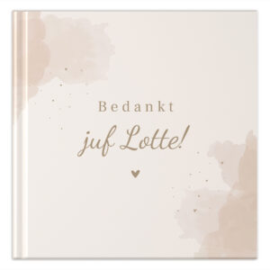 Ontwerp Je Eigen Afscheidsboekje Voor Juf Watercolour Beige 20 Tot 40 Kinderen (2)