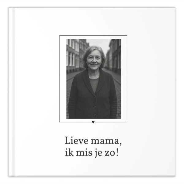 Ontwerp Je Eigen Ik Mis Je Zo Herinneringsboek Photo Monochrome (1)