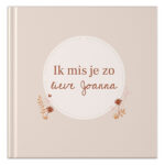 Ontwerp Je Eigen Ik Mis Je Zo Herinneringsboek Vintage Flowers (1)