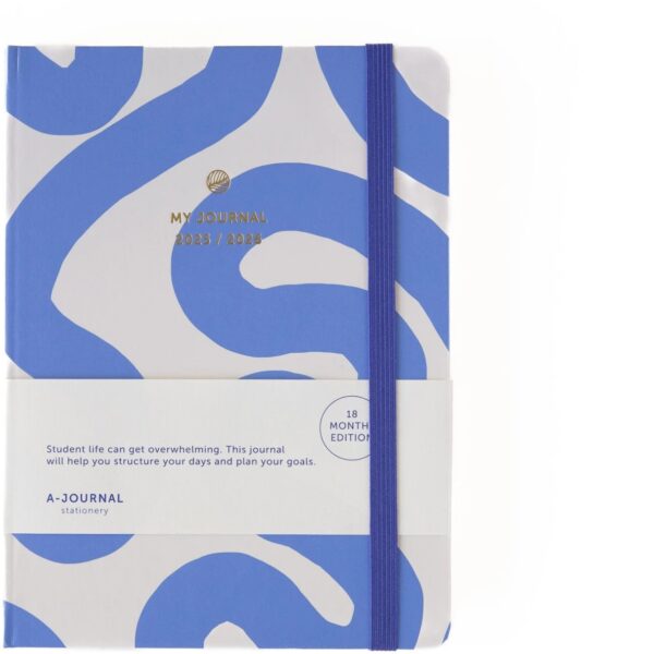 A-Journal 18 Maanden agenda 2025-2026 - Flow Blue