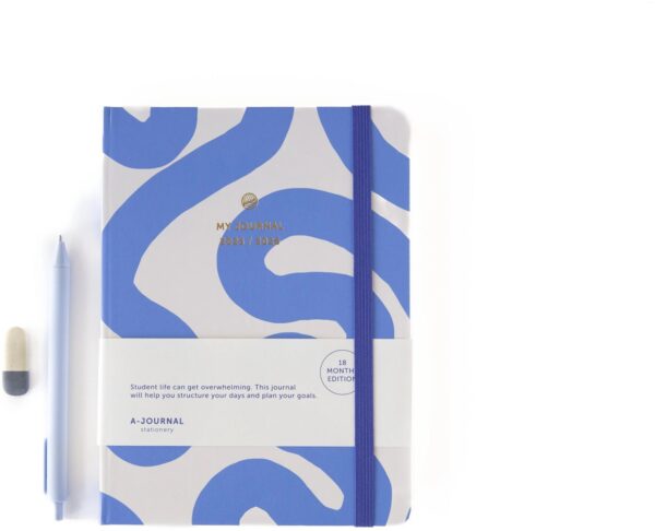 A-Journal 18 Maanden agenda 2025-2026 - Flow Blue - Afbeelding 2