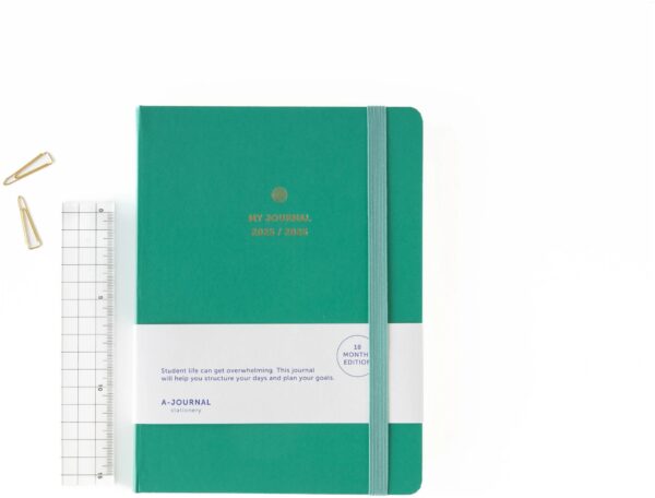 A-Journal 18 Maanden agenda 2025-2026 - Emerald green - Afbeelding 2