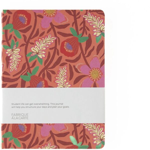 Fabrique schoolagenda 2025-2026 - Flowers Coral