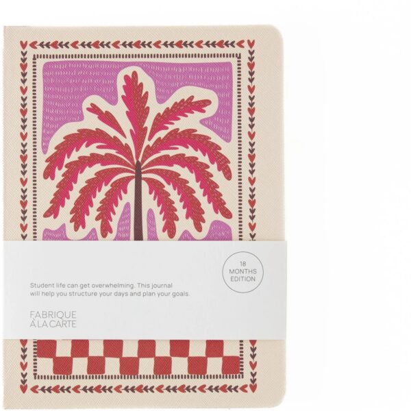 Fabrique 18 Maanden agenda 2025-2026 - Palmtree Pink