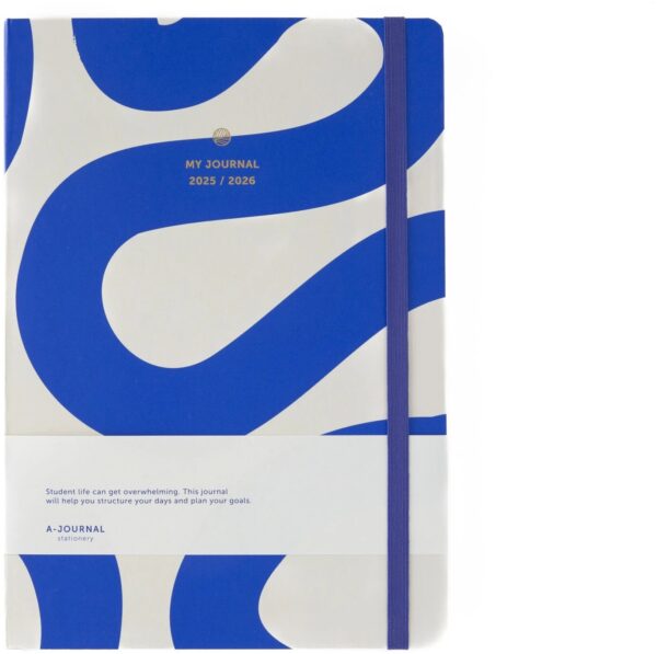 A-Journal A4 schoolagenda 2025-2026 - Flow Blue