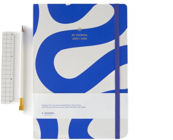 A-Journal A4 schoolagenda 2025-2026 - Flow Blue - Afbeelding 2