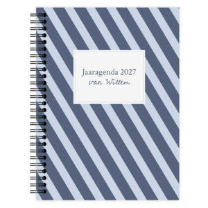 Agenda Leopard Blue Stripes