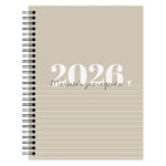 Jaaragenda Beige Stripes Voorkant