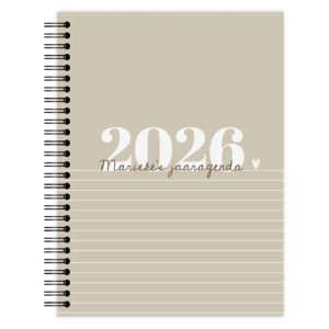 Jaaragenda Beige Stripes Voorkant
