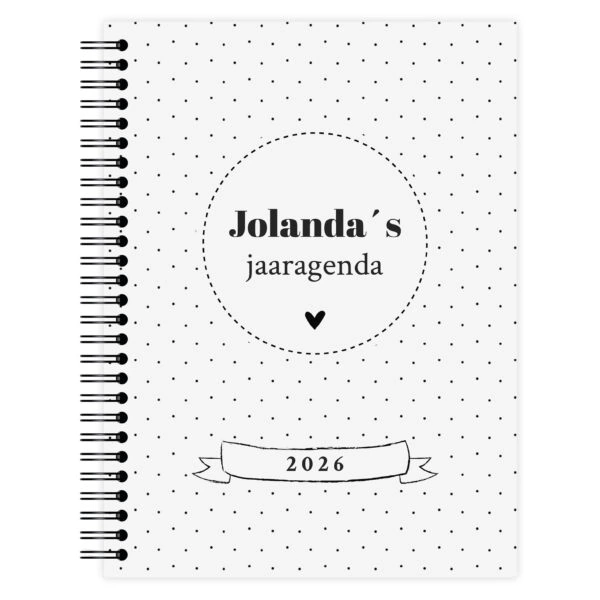 Jaaragenda Dots Monochrome Voorkant