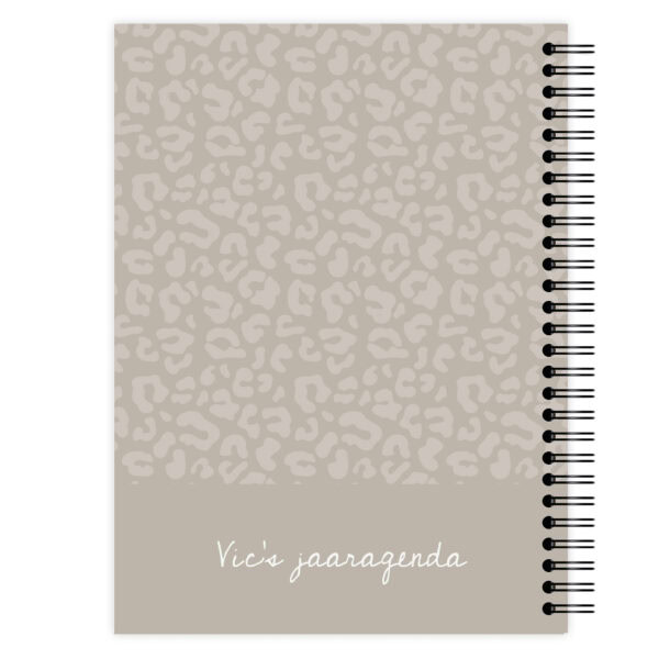 Jaaragenda Leopard Taupe Achterkant