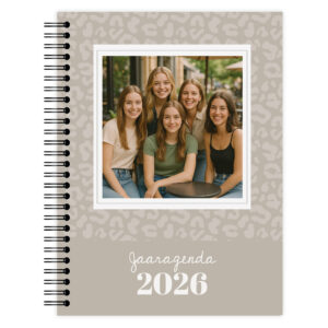 Jaaragenda Leopard Taupe Voorkant